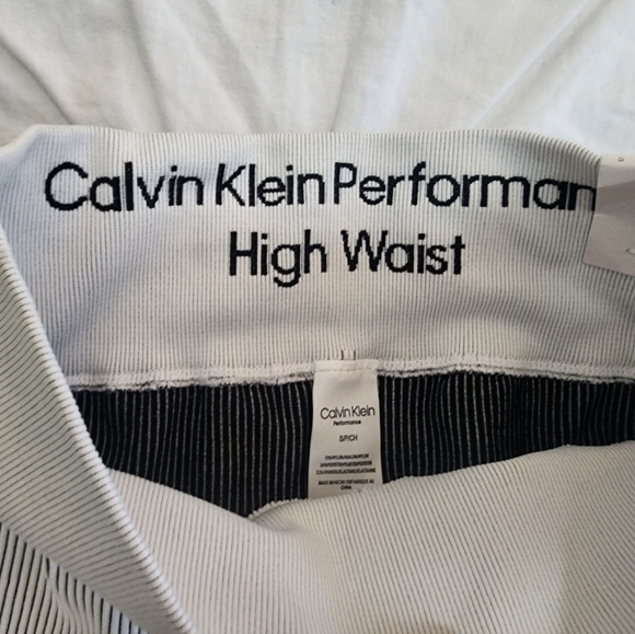 Calvin Klein Performance Leggins in color white/black Small, High waist. - Picture 7 of 11